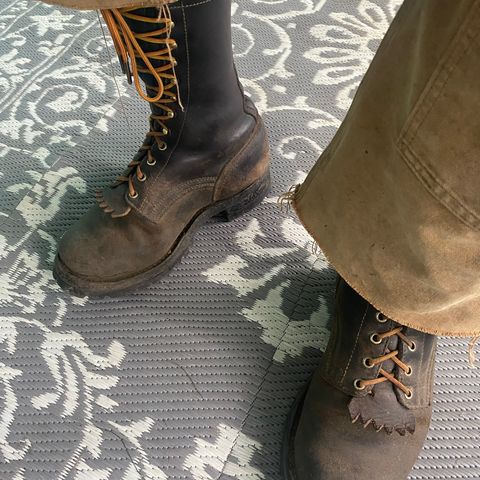Drew's 10-inch Logger in Brown Roughout