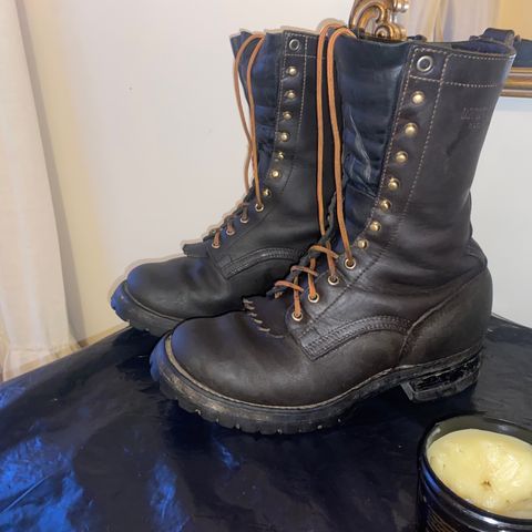 Drew's 10-inch Logger in Brown Roughout