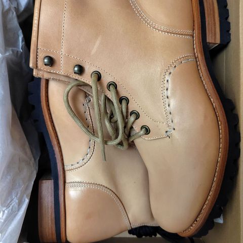 Butts and Shoulders The Heritage Boots in Natural Leather