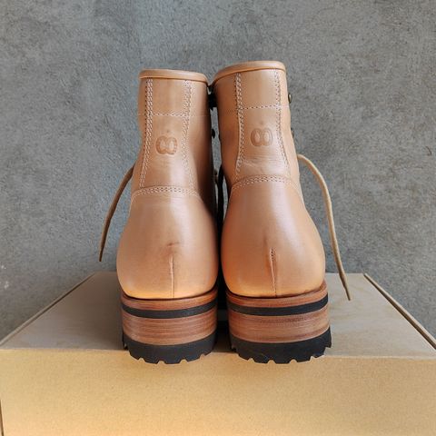 Butts and Shoulders The Heritage Boots in Natural Leather