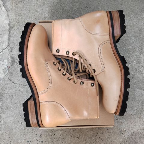 Butts and Shoulders The Heritage Boots in Natural Leather