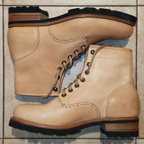 Butts and Shoulders The Heritage Boots in Natural Leather