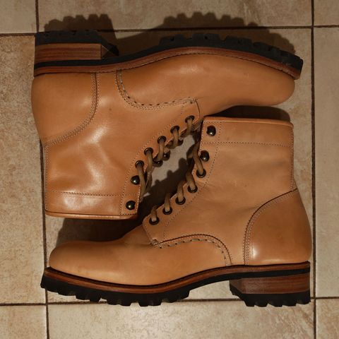 Butts and Shoulders The Heritage Boots in Natural Leather