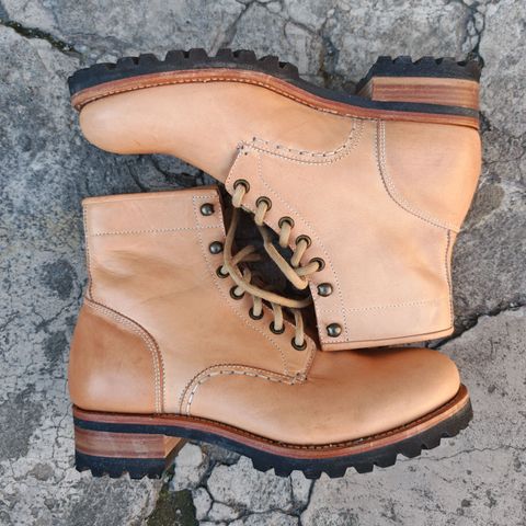 Butts and Shoulders The Heritage Boots in Natural Leather