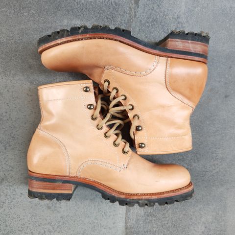 Butts and Shoulders The Heritage Boots in Natural Leather