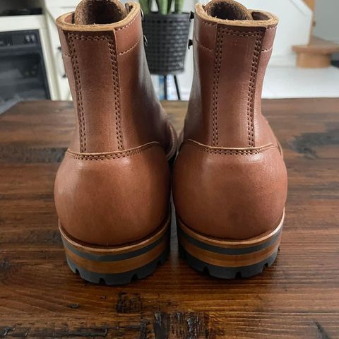 View photo of Truman Plain Toe Boot in British Tan Grizzly