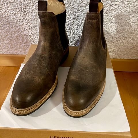Meermin Chelsea Boot in C.F. Stead Gaucho Waxed Kudu