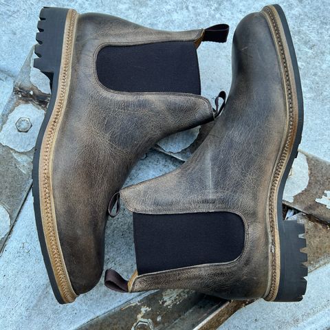 Meermin Chelsea Boot in C.F. Stead Gaucho Waxed Kudu