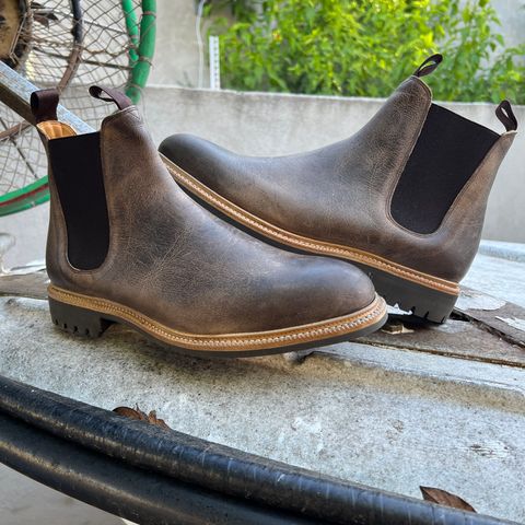 Meermin Chelsea Boot in C.F. Stead Gaucho Waxed Kudu