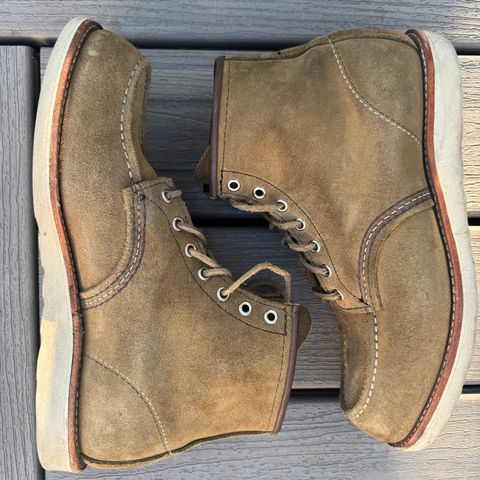 Red Wing 6-Inch Classic Moc in S.B. Foot Olive Mohave Roughout