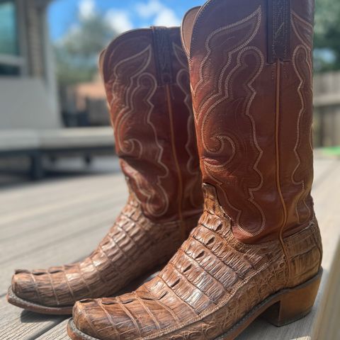 Lucchese Franklin in Hornback Caiman Tail