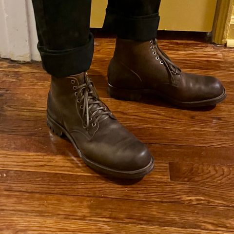 Viberg Service Boot in C.F. Stead Zulu Waxed Kudu