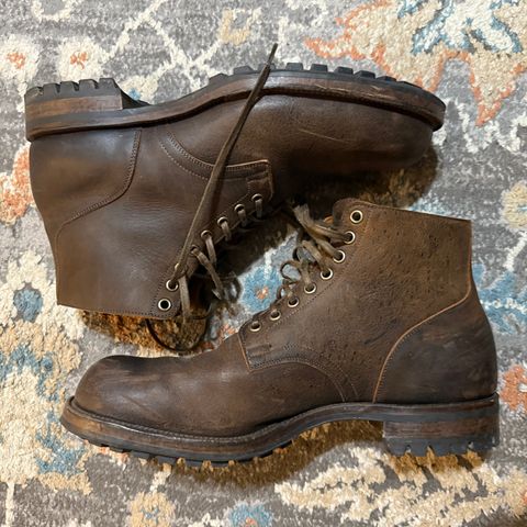 Viberg Service Boot in C.F. Stead Zulu Waxed Kudu