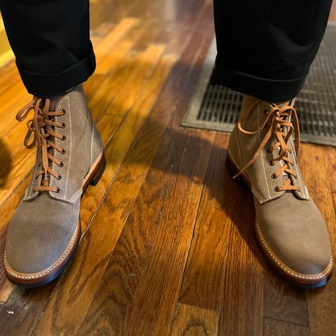 John Lofgren M-43 Service Shoes in Horween Natural Chromexcel Roughout