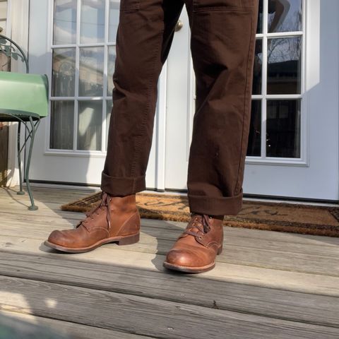 Red Wing Blacksmith in S.B. Foot Copper Rough and Tough
