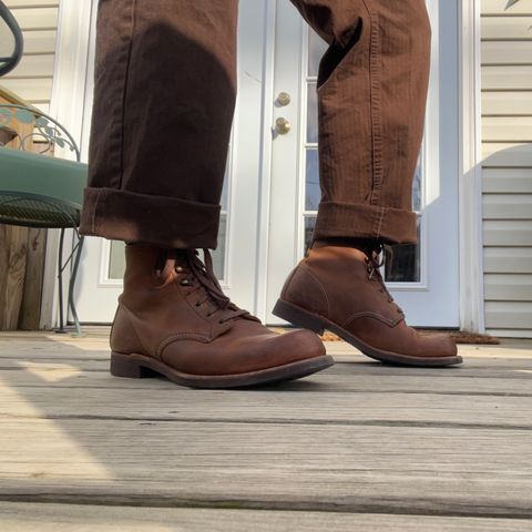 Red Wing Blacksmith in S.B. Foot Copper Rough and Tough