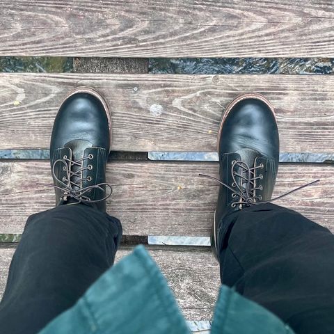 Rolling Dub Trio Coupen in Horween Black Chromexcel
