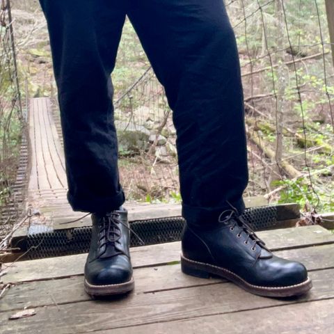 Rolling Dub Trio Coupen in Horween Black Chromexcel