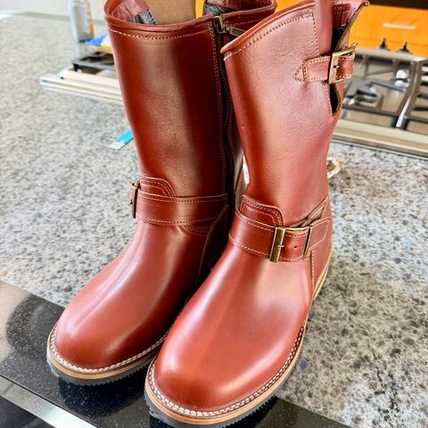 Cordobes Engineer Boots in Mendele Fargo Brandy