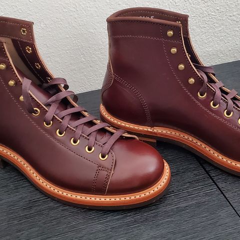 View photo of John Lofgren Monkey Boots in Shinki Timber Oiled Horsebutt