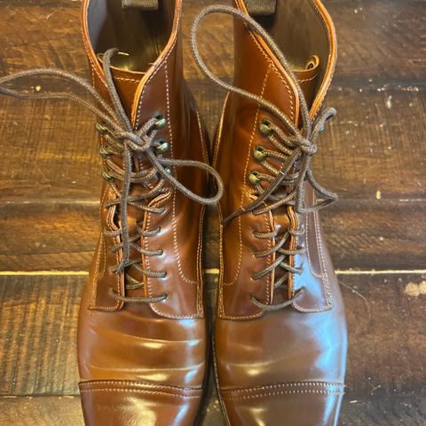 Carmina Cordovan Dress Boots Oscar in Horween Bourbon Shell Cordovan