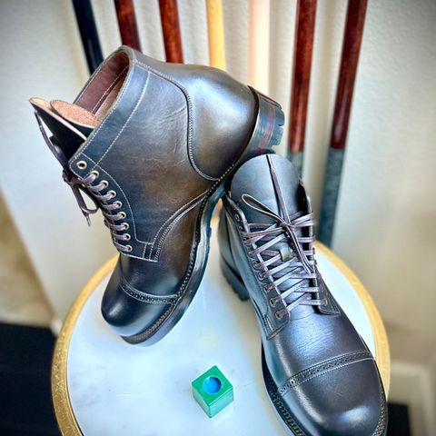 Viberg Service Boot BCT in Horween Natural Cypress
