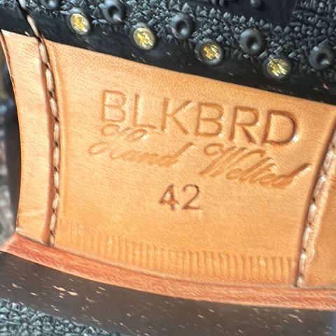 BLKBRD Luchador Service Boot in Maryam Navy Horsehide