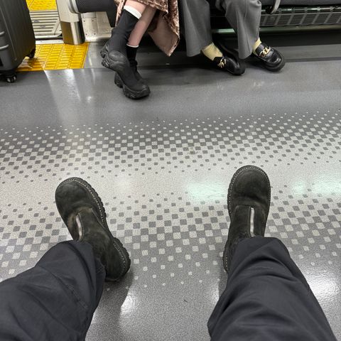 Guidi Nonnative x Undercover Center Zip Boots in Guidi Horse Roughout