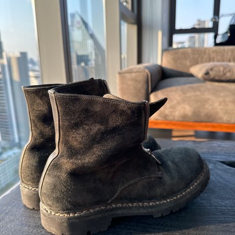 Guidi Nonnative x Undercover Center Zip Boots in Guidi Horse Roughout