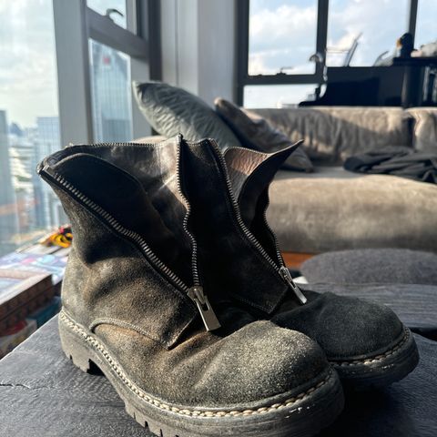 Guidi Nonnative x Undercover Center Zip Boots in Guidi Horse Roughout