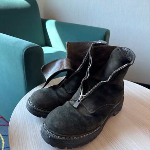 Guidi Nonnative x Undercover Center Zip Boots in Guidi Horse Roughout