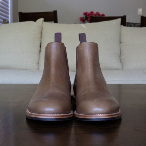 Grant Stone Chelsea Boot in Horween Dune Chromexcel