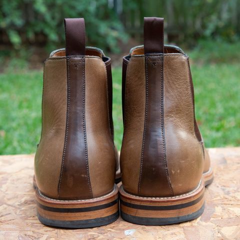 Grant Stone Chelsea Boot in Horween Dune Chromexcel