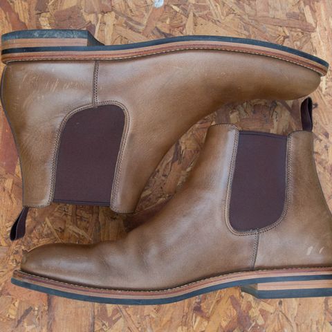 Grant Stone Chelsea Boot in Horween Dune Chromexcel