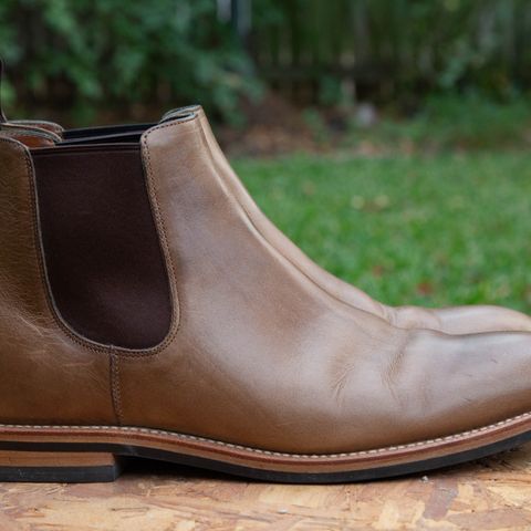 Grant Stone Chelsea Boot in Horween Dune Chromexcel
