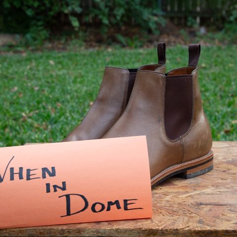 Grant Stone Chelsea Boot in Horween Dune Chromexcel