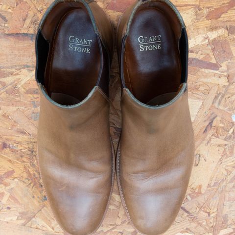 Grant Stone Chelsea Boot in Horween Dune Chromexcel