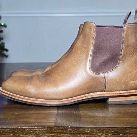 Grant Stone Chelsea Boot in Horween Dune Chromexcel