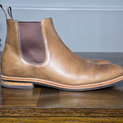 Grant Stone Chelsea Boot in Horween Dune Chromexcel