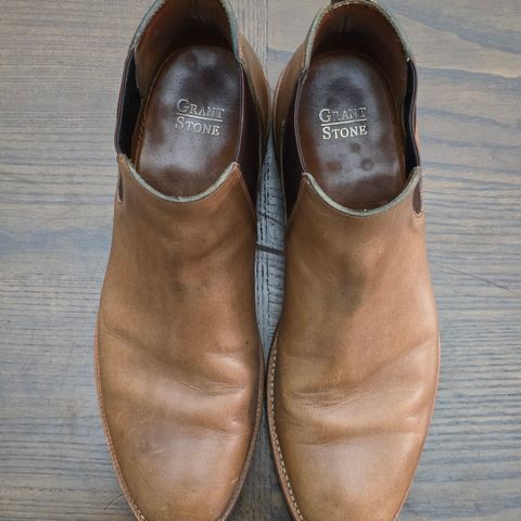 Grant Stone Chelsea Boot in Horween Dune Chromexcel