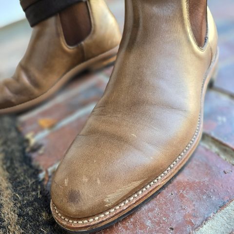 Grant Stone Chelsea Boot in Horween Dune Chromexcel