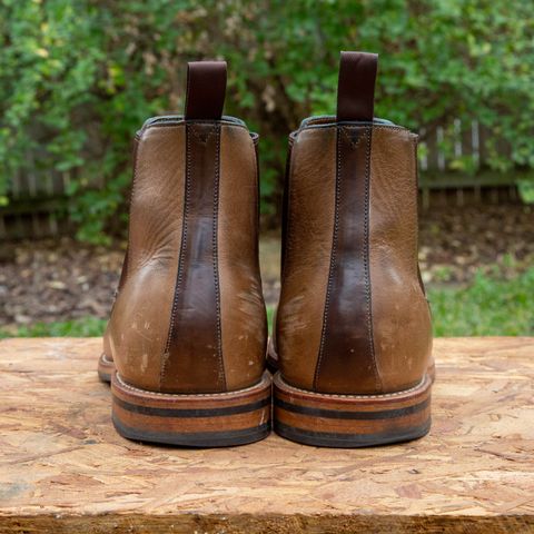 Grant Stone Chelsea Boot in Horween Dune Chromexcel