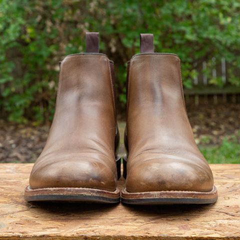 Grant Stone Chelsea Boot in Horween Dune Chromexcel