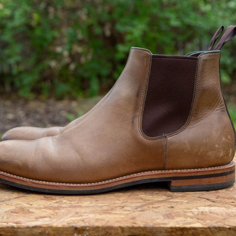 Grant Stone Chelsea Boot in Horween Dune Chromexcel