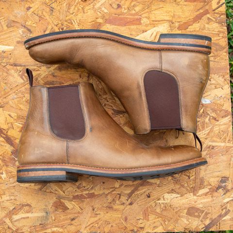 Grant Stone Chelsea Boot in Horween Dune Chromexcel