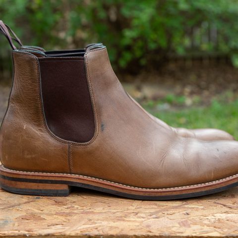 Grant Stone Chelsea Boot in Horween Dune Chromexcel