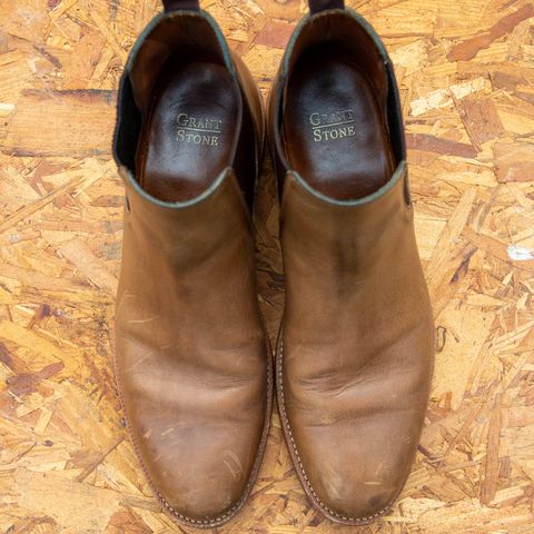 Grant Stone Chelsea Boot in Horween Dune Chromexcel