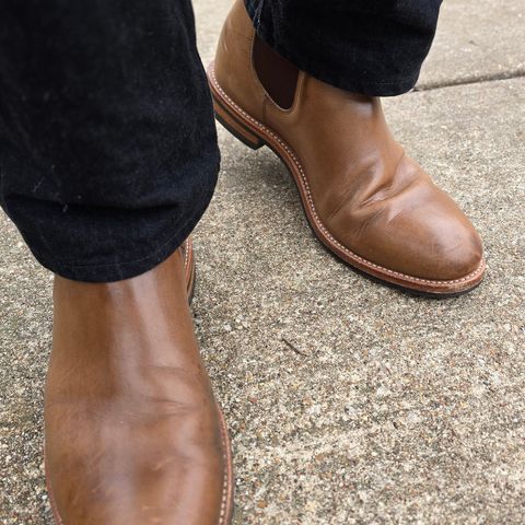 Grant Stone Chelsea Boot in Horween Dune Chromexcel