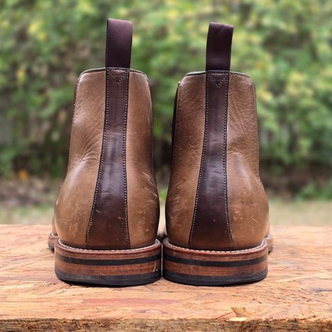 Grant Stone Chelsea Boot in Horween Dune Chromexcel