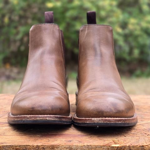 Grant Stone Chelsea Boot in Horween Dune Chromexcel